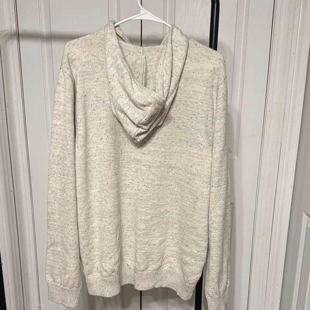 Goodfellow & Co Men’s Hoodie XL Cotton Light Gray Speckled Knit Pullover, NWT - Picture 4 of 9